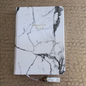 “Master Plan” marble mini notebook